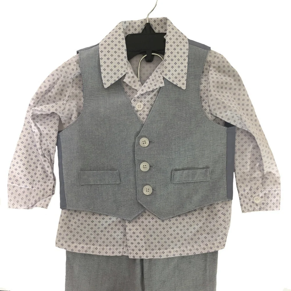TFW Infant Boys Lightweight 3-Piece Dress Suit Set Formal Outfit 12m